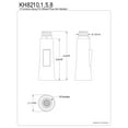 thumbnail image 2 of Kingston Brass KH8218 2-Function Pull-Down Kitchen Faucet Sprayer Head, Brushed Nickel, 2 of 4