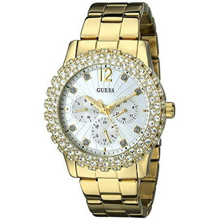 Watches Guess Box Sets - GUESS Women's Stainless Steel Classic Bracelet Watch, Color: Gold-Tone (Model: U0330L1)