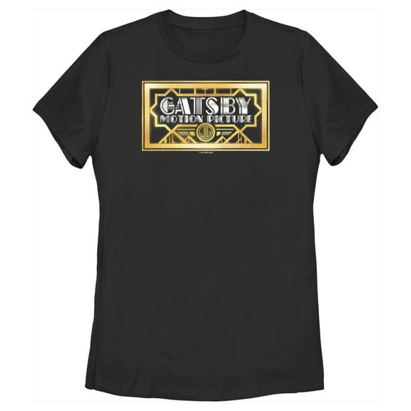Women's The Great Gatsby Official Logo Graphic Tee Black Medium