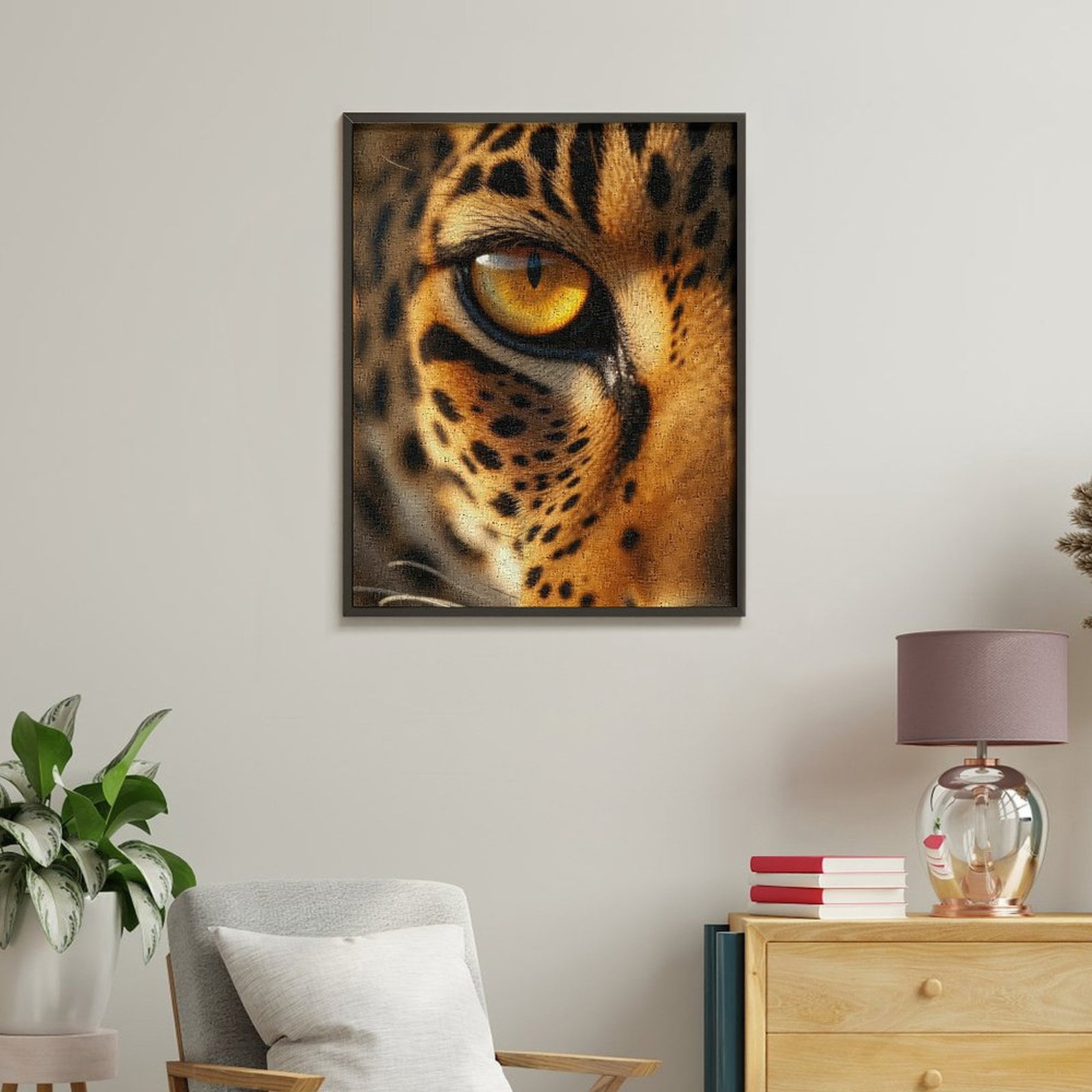 Paint by Numbers Kit for Adults, Golden Eye Of Majestic Leopard Paint by Numbers, Easy Paint by Numbers Kit for Adults Beginner, DIY Adult Paint by Number Kits on Canvas, Home Decor