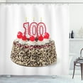 thumbnail image 1 of Ambesonne Colorful Shower Curtain, Cake and Candles, 69"Wx84"L, Multicolor, 1 of 3