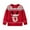 Red, variant on XIMIN Kids Boy Girls Christmas Sweater Pullover Mock Neck Button Up Dinosaur Embroidery Xmas Tops Ugly Graphic Knit Warm Holiday Pullover Tops