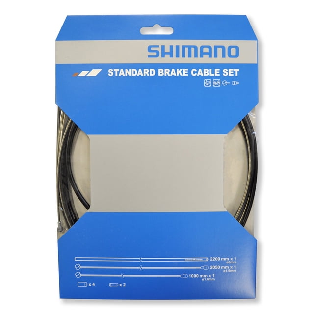 Juego de cables de freno estándar universal SHIMANO para bicicletas MTB o de carretera