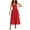 Red, variant on Ahuyic Womens Summer Casual Dress,Womens Plus Size Dress,Womens Strapless Round Neck Sleeveless Solid Dresses Casual Comfortable All Occasio,Red,XXL