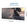 thumbnail image 3 of Pofeuu Black Dragon Cliff Dawn Print Desk Mat for Keyboard and Mouse，Computer Desk Matt for Desktop，Large Mouse Pad for Desk，Desk Pads on Top of Desks 12x31.5in, 3 of 8