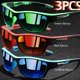 thumbnail image 2 of Typpkmm /Fashion Vintage Cycling Fishing Sports Sunglasses Men Women Running Classic Mountaineering Unisex Sun Glasses Uv400 Eyewear 3PCS, 2 of 7
