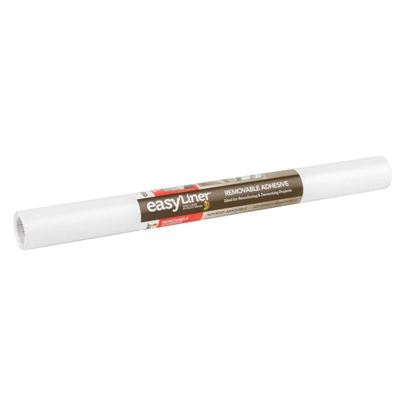 EasyLiner Contact Paper Removeable Adhesive Shelf Liner, White, 20 in. x 20 ft.