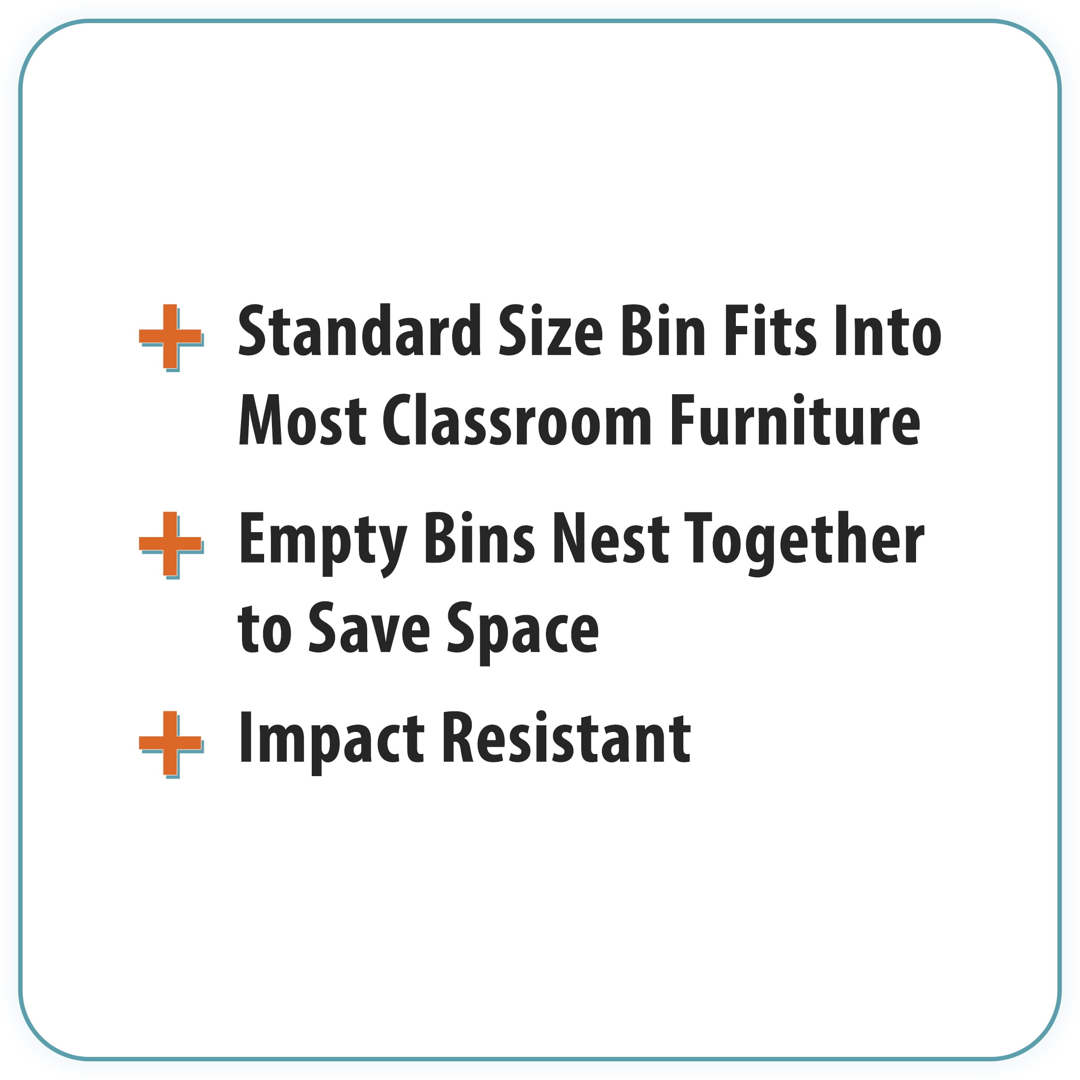 Pen+Gear Cubby Bin, 12.27 x 7.96 x 5.12 in, Clear, 8-Pack