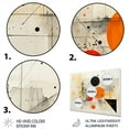 thumbnail image 3 of Designart "Abstract Geometry II" Abstract Shapes Metal Wall Art, 3 of 5