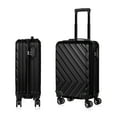 thumbnail image 3 of Hardside Luggage with Lock for Travel,Black,20 in, 3 of 5