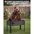 thumbnail image 4 of Sunvasagoo 48x24x32" Galvanized Steel Raised Garden Bed with Legs, 400lb Capacity Elevated Planter Box for Patio, Balcony, Brown, 4 of 7