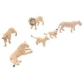 thumbnail image 3 of Juguetes de leones, 6 piezas, modelo de leones, mini estatua de animales salvajes, modelo de animales salvajes simulados, eleva tu experiencia, 3 of 8