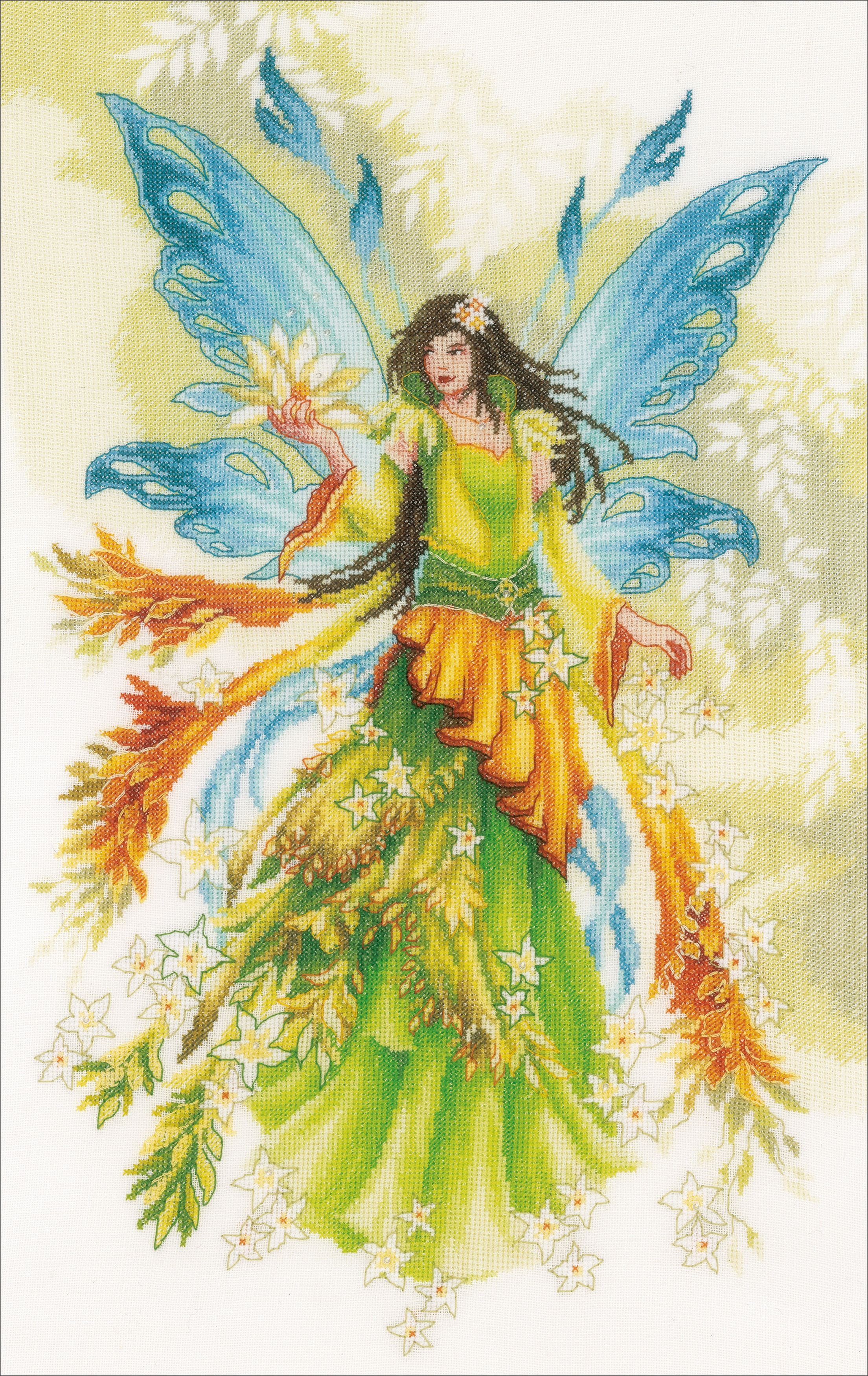 LanArte Counted Cross Stitch Kit 13.2"X20.8"Fantasy Elf Fairy (30