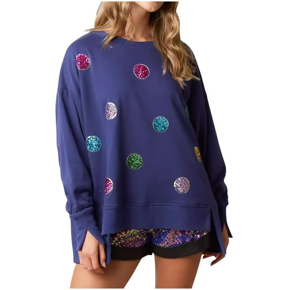 Wancir Ugly Christmas Sweater for Women 2024 Cute Sequin Nutcracker Sweatshirt Sparkly Funny Graphic Shirts Pullover Tops