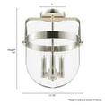 thumbnail image 4 of Hunter - Karloff 3-light Alturas Gold, Medium Size Flush Mount Light, Dimmable, Casual Style, Urn Shaped, for Bedrooms, Dining, Living Rooms - 19837, 4 of 5