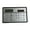 Color:silver, variant on Solar Power Credit Card Sized Calculator Thin ABS Plastic Construction 8 Digit Display Perfect For Travel Office