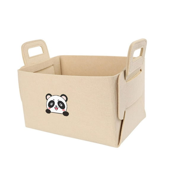GROWTH TANK Panier de Rangement Accessoires Jouets Organisateur Boîte pour Véhicule de Pépinière Coffre Beige M