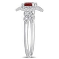 thumbnail image 3 of Everly Women's Ruby 14K White Gold Engagement Ring, 3 of 8