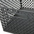 thumbnail image 6 of Mainstays Large Black Decorative Plastic Storage Basket, 14.7 in x 12 in x 8.5 in, 6 of 6