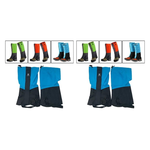 Legging Wosthever Nieve Senderismo botas Escalada polainas al aire libre impermeable 2piezas Azul