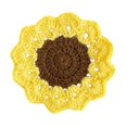 thumbnail image 1 of Protección de la mesa de la montaña de crochet hecha a mano Decoraciones del hogar Decoración de la bosque decorativa de la bebida decorativa para el Marrón de flores, 1 of 8