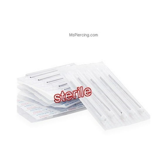 50 Piercing Sterile Needles,Gauge (Thickness):17 (1.15Mm)