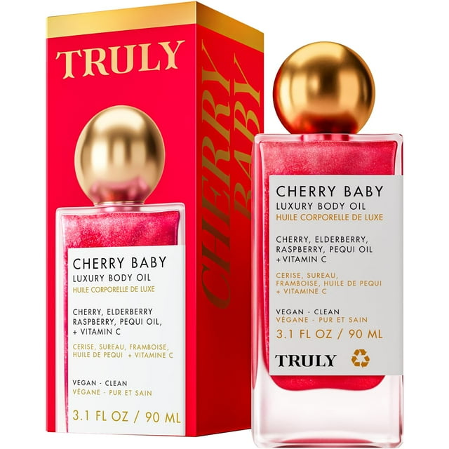 Aceite corporal Truly Cherry Baby Luxury 90 ml Vegan Clean