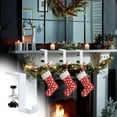 thumbnail image 3 of Snmubt Garland and Stocking Mantel Holders, 2 in 1 Mantle Garland Hangers Heavy Duty, No Drill Garland Fireplace Stocking Hanger, Christmas Decorations Garland Stocking Holder (Gray), 3 of 6