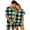 A-Green611, variant on Couples 2‑Piece Satin Gingham Pajama Set Short Sleeve Button Top Matching Shorts Sleepwear