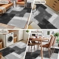 thumbnail image 5 of Area Rug for Living Room, Black Abstract Non-Slip Indoor Large Carpet for Bedroom/Dining Room, Grey Geometric Oil Painting Vintage Ombre Washable Rectangle Floor Mat Runner Rugs - 3 x 5 Ft, 5 of 8