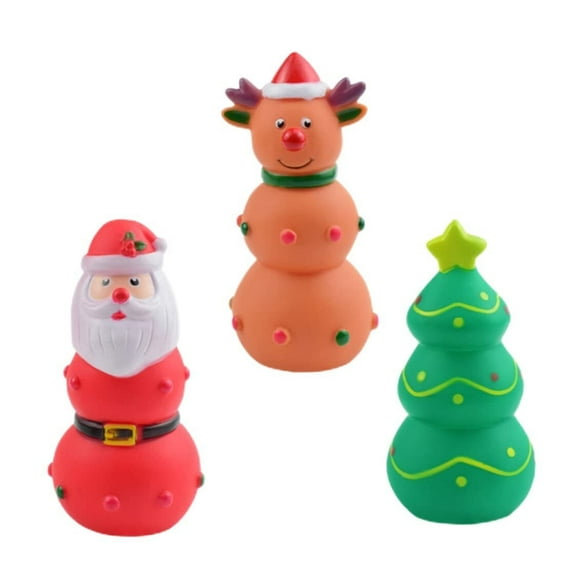 Christmas Dog Toys,3Pcs Dog Squeaky Toys