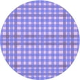 thumbnail image 1 of Ahgly Company Indoor Round Patterned Medium Slate Blue Area Rugs, 5' Round, 1 of 6
