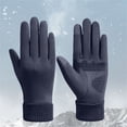 thumbnail image 2 of Womens Gloves Winter Ski Gloves Windproof Touchscreen Thermal Gloves Warm Thickened With Fleece Skiingcycling Winter Gloves, 2 of 4
