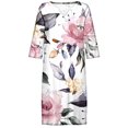 thumbnail image 4 of Jusqu'à 65 % de Réduction! Robes d'Été Mode pour Femmes 2024 Grande Taille Décontractée Col en V Imprimé Manches Courtes, 4 of 5