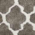 thumbnail image 4 of SAFAVIEH Barcelona Mira Geometric Shag Area Rug, Silver/Ivory, 3' x 5', 4 of 5