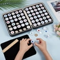 thumbnail image 3 of Plastic Loose Diamond Round Boxes Organizer Bags for Nail Art Small Items Loose Gems Storage with PU Leather Box White 20.5x25.7x6.8cm 60pcs/set, 3 of 9