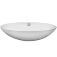 thumbnail image 4 of Novatto BIANCO UOVO TP-V07W Glossy White porcelain Oval Vessel Sink with Overflow, 4 of 4