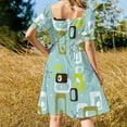 thumbnail image 4 of Atomic - Robe Sans Manches Turquoise Clair Robes à Manches Longues Robe Féerique Robes d'Été pour Femmes Robes de Soirée Femme, 4 of 5