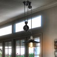 thumbnail image 3 of Vintage Style Pendant Lighting, Light Pulley Pendant For Commercial And Residential Use With Adjustable Length Design And Hard-Wired Installation, 3 of 5