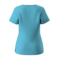 thumbnail image 2 of Pounoo Ensembles de Sarraus pour Femmes, Jogger à Col Ras du Cou avec Conception à Multiples Poches, Taille à Cordon, Extensible, Léger, Tenues de Travail en Soins de Santé, Cadeau, 2 of 8