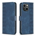 thumbnail image 2 of SaniMore Case for iPhone 14 Plus (6.7" 2022), PU Leather Wallet with Card Slots Cash Pocket Magnetic Closure Flip Kickstand Shockproof TPU Full Body Protective Business Shell, Blue, 2 of 8
