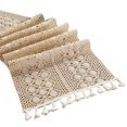 thumbnail image 2 of YAOMOBB Dining Table Cloth Boho Style Table Runner with Tassels Hollow Design Table Cover for Rustic Farmhouse Decor, 2 of 7