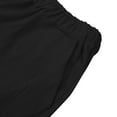 thumbnail image 6 of HCNTES Men's Linen Cotton Casual Classic Fit Shorts Flat Front Drawstring Summer Beach Shorts with Pockets(Black,L), 6 of 9