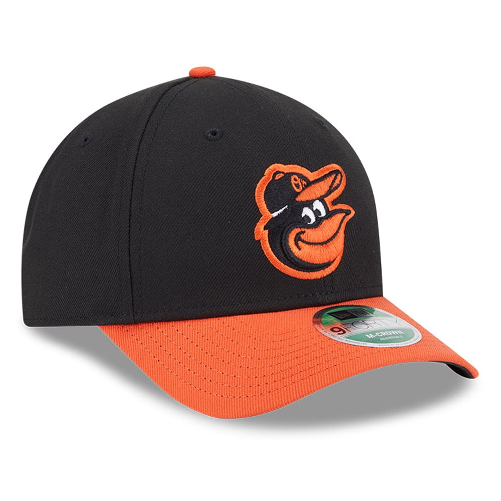 Men's New Era  Black Baltimore Orioles Player Replica 9FORTY Adjustable Hat