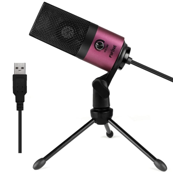 Micrófono de condensador USB para podcast FIFINE K669 para portátil