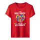 thumbnail image 5 of Camiseta holgada con estampado de letras y cuello redondo para el día de la madre Top informal de manga corta Pompotops hkajfhjk464578, 5 of 5