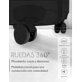 thumbnail image 3 of RED VELVET Juego de Maletas Rígidas de 3 Piezas, Expandibles con Ruedas Dobles Giratorias de 360°, Equipaje de Mano 20", Mediano 24" y Grande 28" (NEGRO), 3 of 7