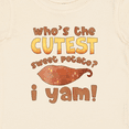 thumbnail image 4 of Inktastic Who's the Cutest Sweet Potato? I Yam Funny Thanksgiving Boys or Girls Baby T-Shirt, 4 of 5