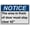 Warning Sign 4, variant on Not an Exit Sign, Industrial Not an Exit Sign 8"x12" UV Resistant for Indoor Outdoor Workplace