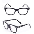 thumbnail image 2 of Classic Non-prescription Eyeglasses Thick Square Frame Clear Lens Glasses for Women Men, 2 of 5